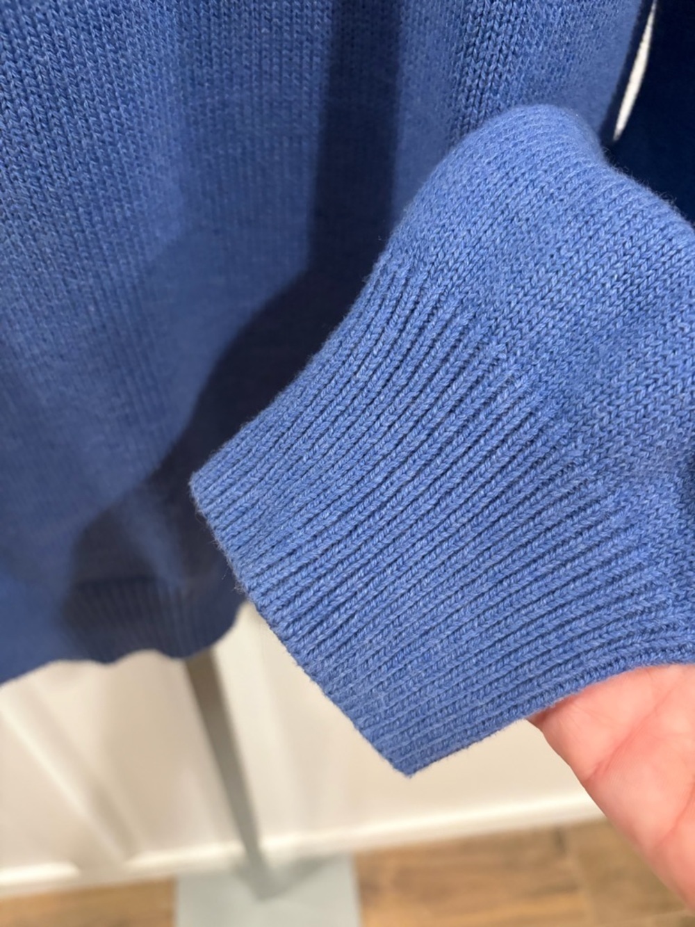 J.Crew Cotton Cashmere Quarter Zip Sweater size Medium - Picture 5 of 7